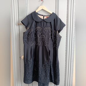 Elegant Blue Lace Dress